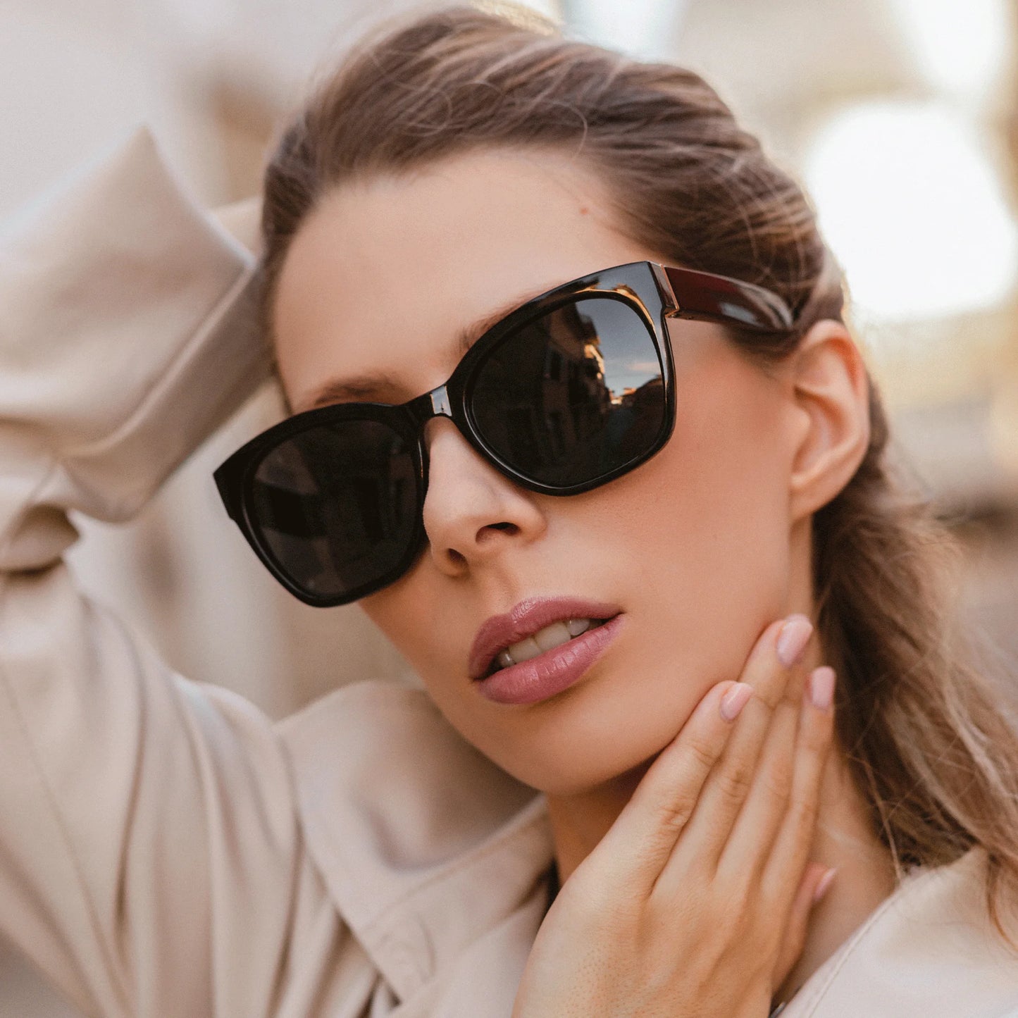 Polarized UV400 Cat Eye Sunglasses
