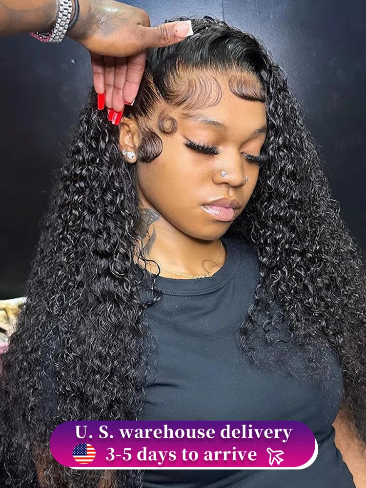 250 Density Kinky Curly | 40Inch Brazilian Loose Deep Wave