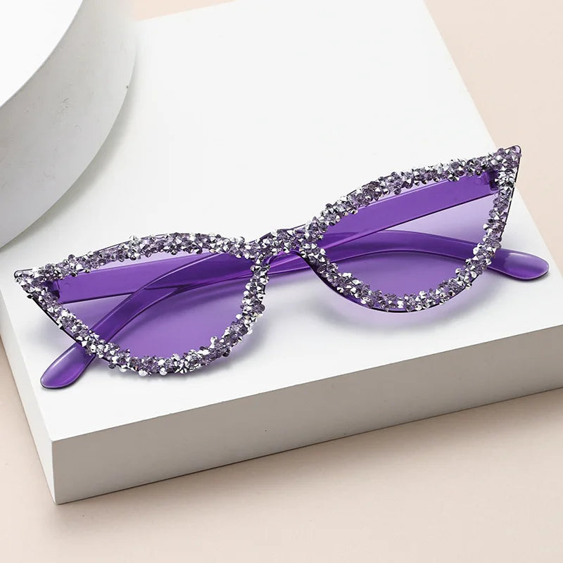 Diamond Cat Eye Trendy Sunglasses