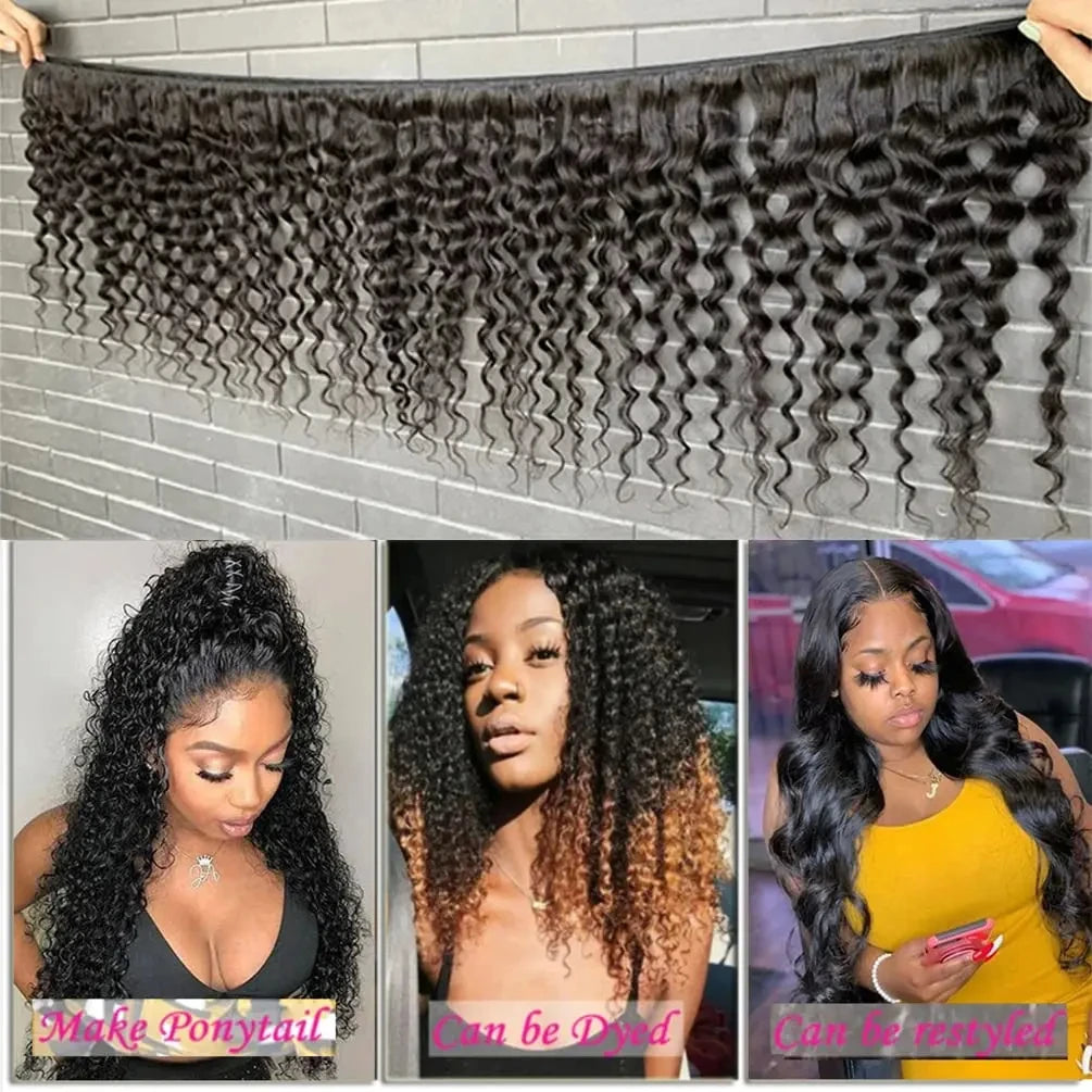 100% Remy Human Hair Extensions 1/3/4pcs/lot