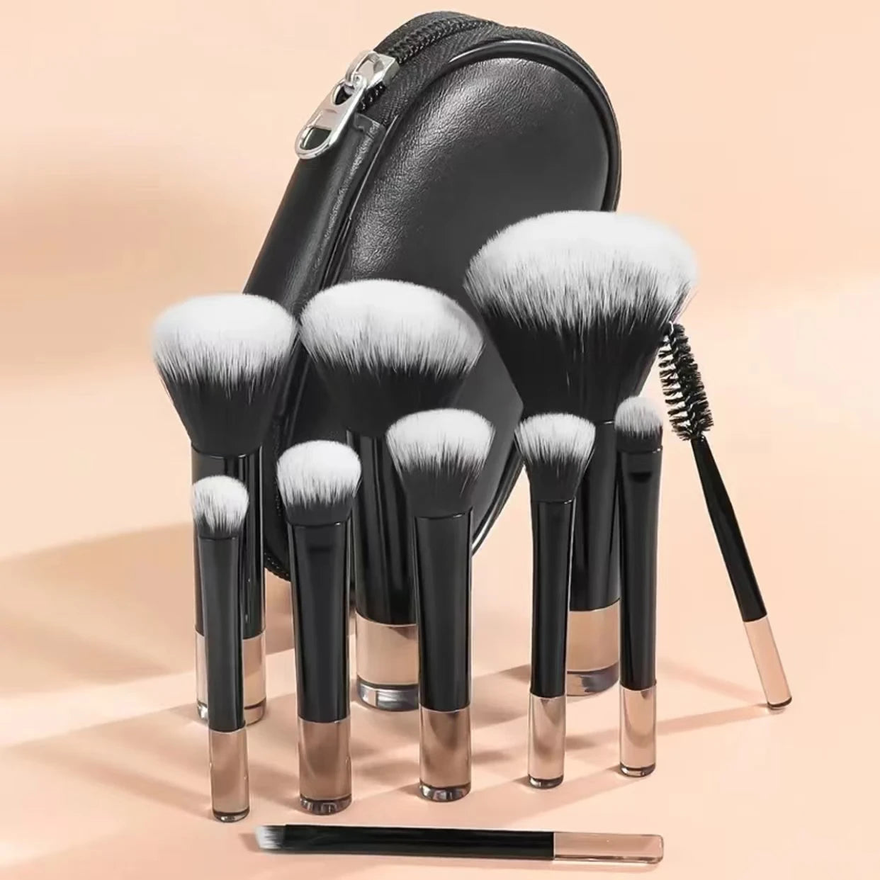 10-Piece Mini Makeup Brush Set, Available in Multiple Colors