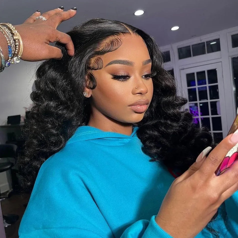 13x6 Loose Lace Front Human Hair Wigs | 250% Transparent 30, 40 Inch