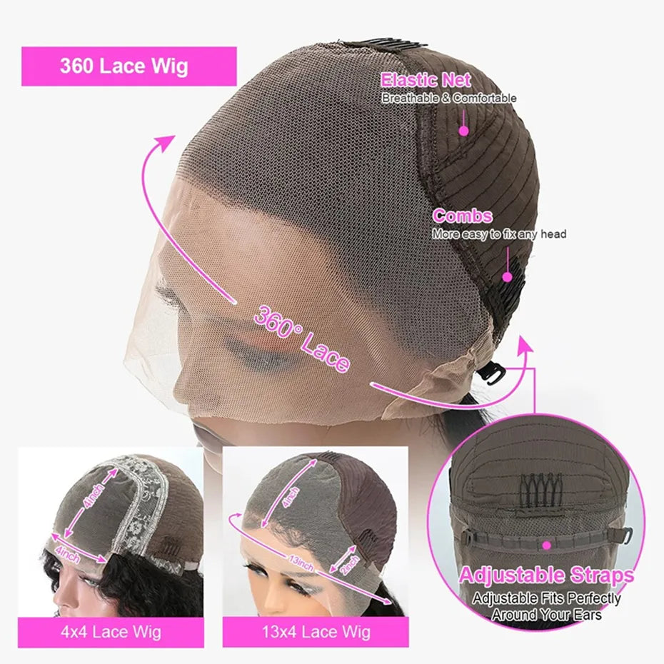13x4 Transparent Lace Front Pre Plucked