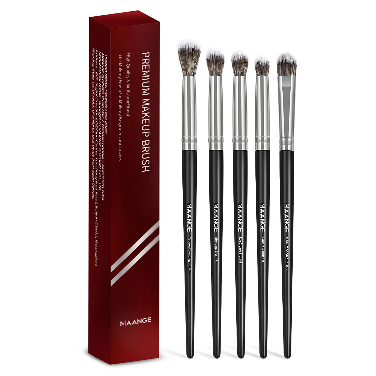 5PCS Concealer, Eyeshadow Soft Bristles Shader Brush