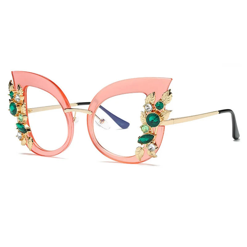 Diamond Luxury Rhinestone Butterfly SunGlasses