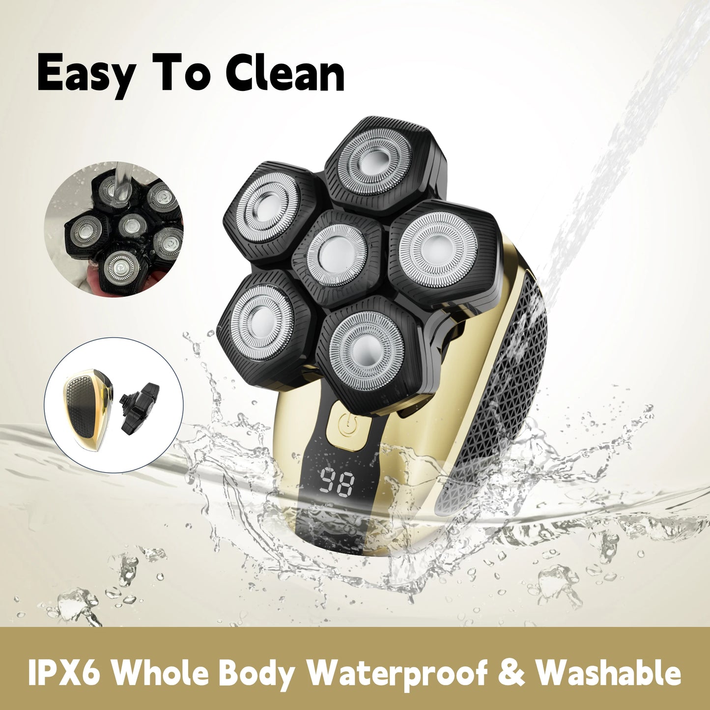 6D Floating Multifunctional Rechargeable Shaving Machine