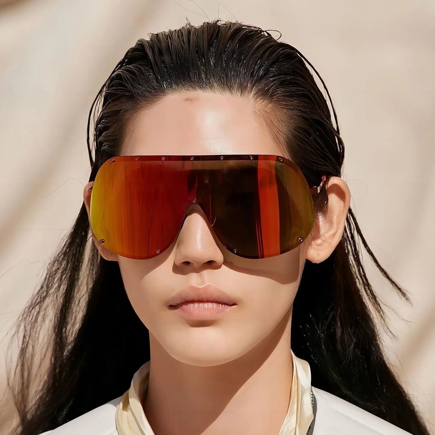 Celebrity Style High-End Brown Anti-Uv Sunglasses