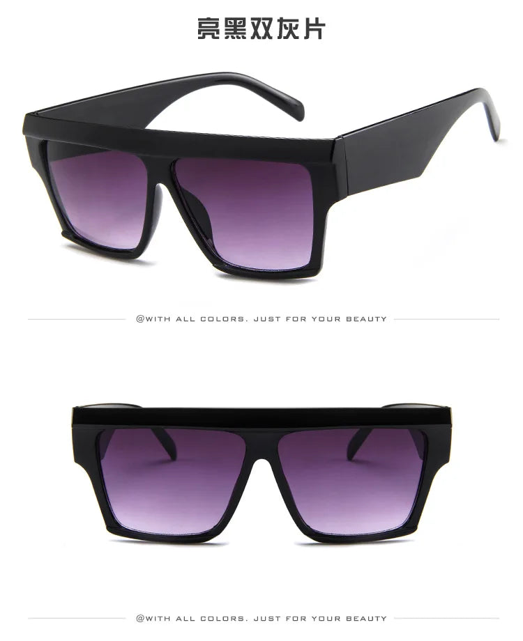 Unisex UV400 Square One-Piece Outdoor Eyeglasses