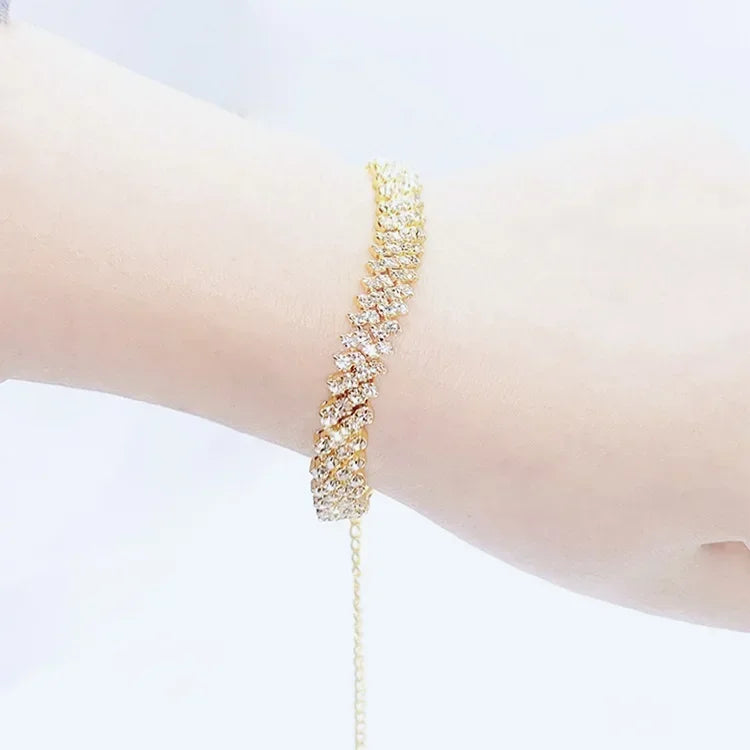 Shiny Irregular Crystal Anklet