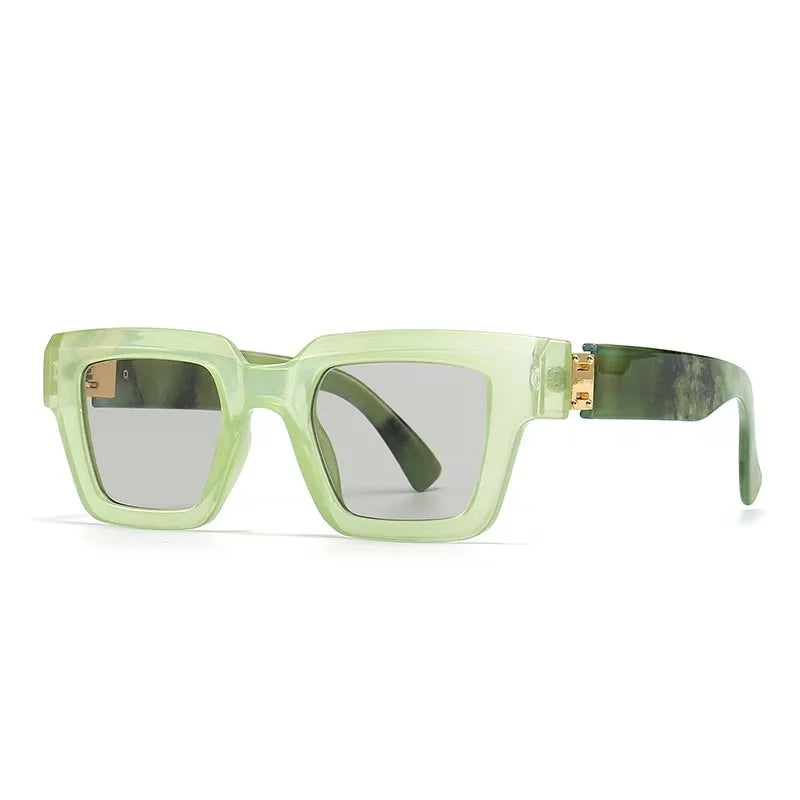 Square Candy Color Clear Gradient Eyewear