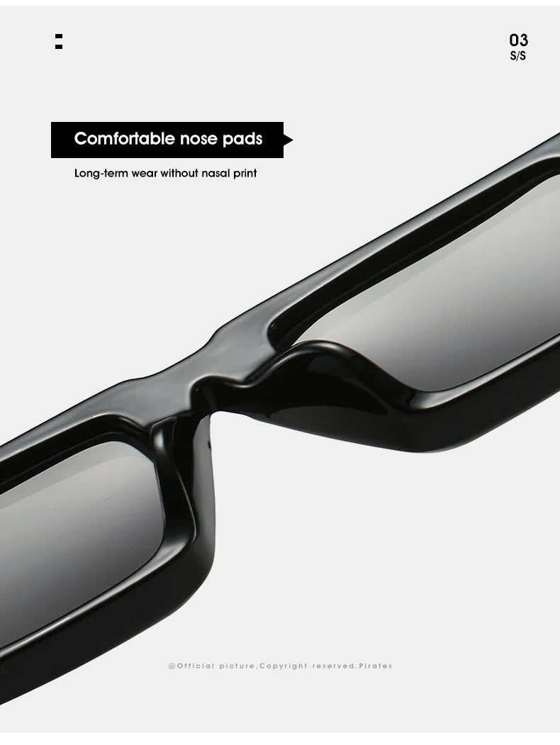 Trendy Designer Square Shades - UV400 Eyewear