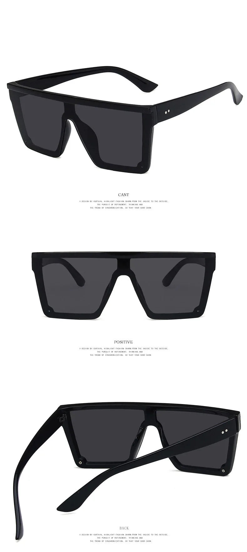 European And American Fashionable Square Sunglasses