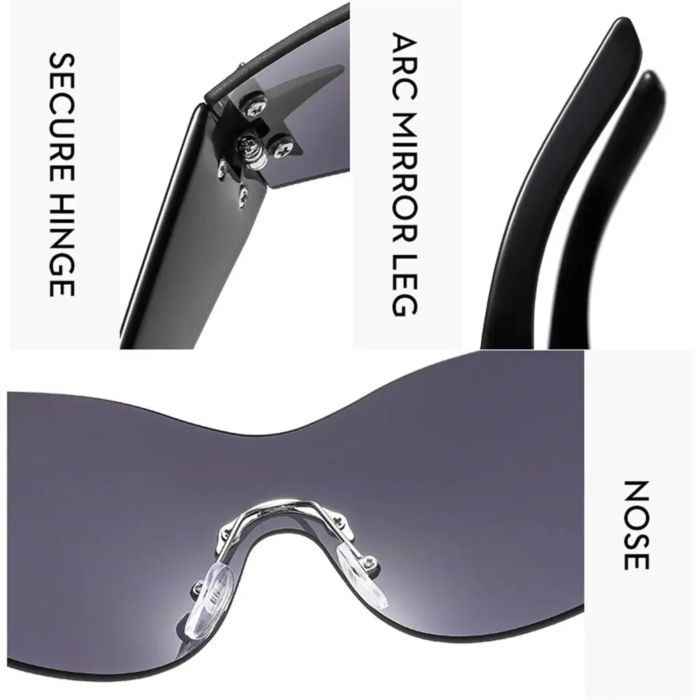 Rimless Punk Luxury Five Star Eyewear
