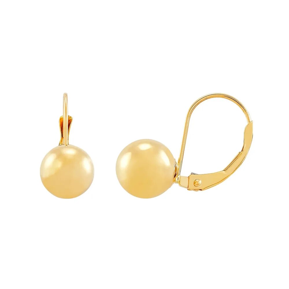 10K Yellow Gold Ball Drop