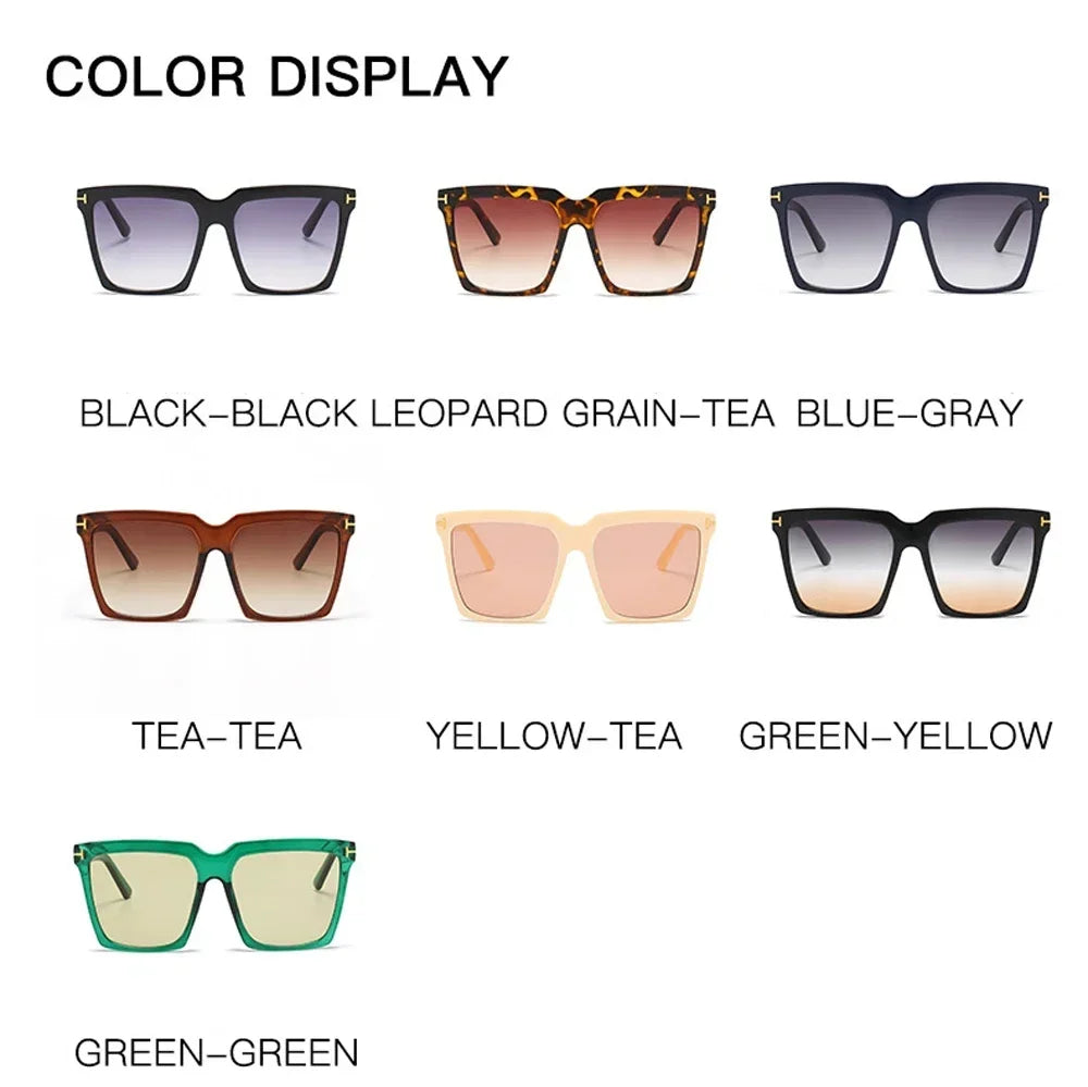 Square Vintage Sunglasses UV400