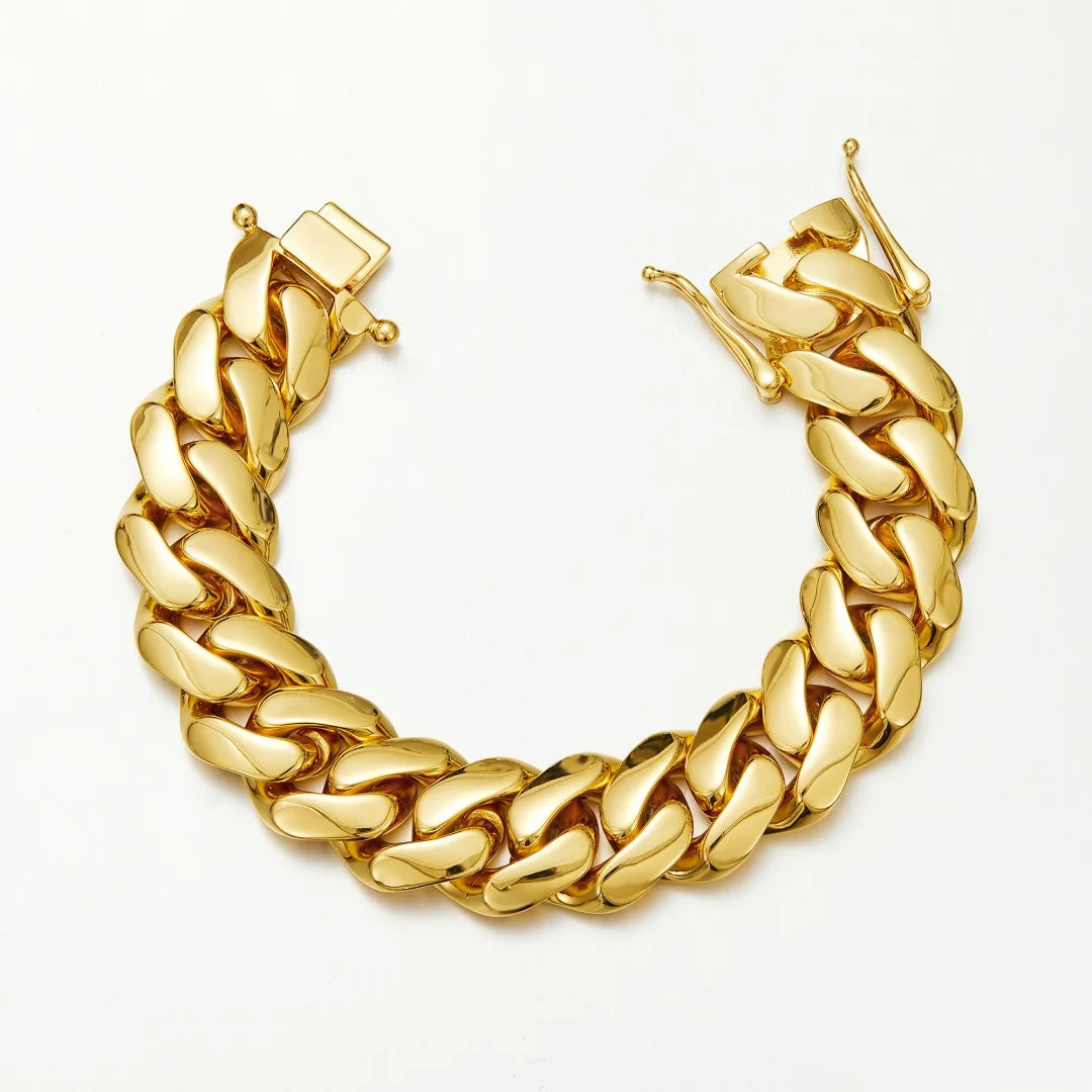 8k Gold-plated Cuban Miami Link Chain Necklaces