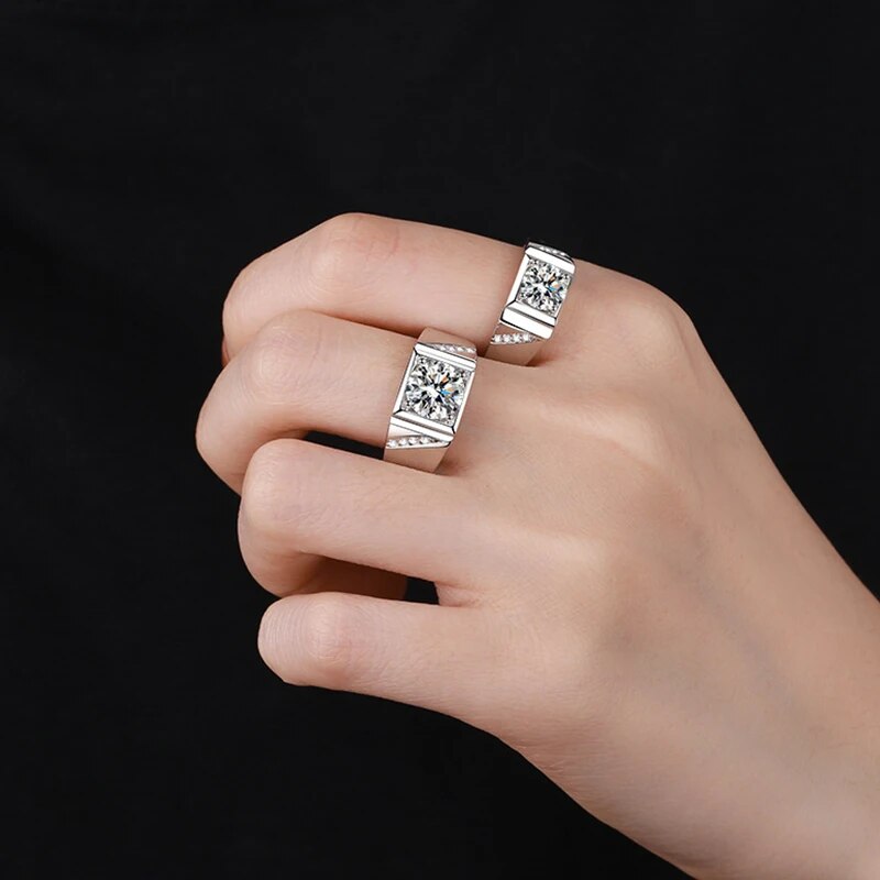 Moissanite Sterling Silver 2 Carat