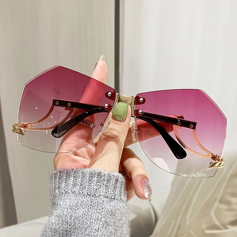 Square Trendy Cute Gradient UV400 Shades