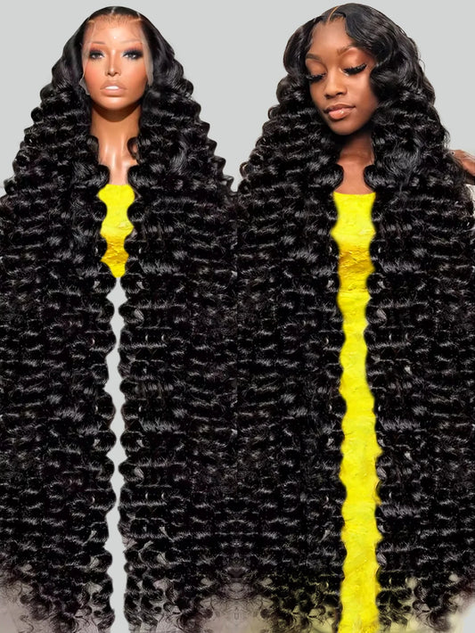 13x6 Loose Lace Front Human Hair Wigs | 250% Transparent 30, 40 Inch