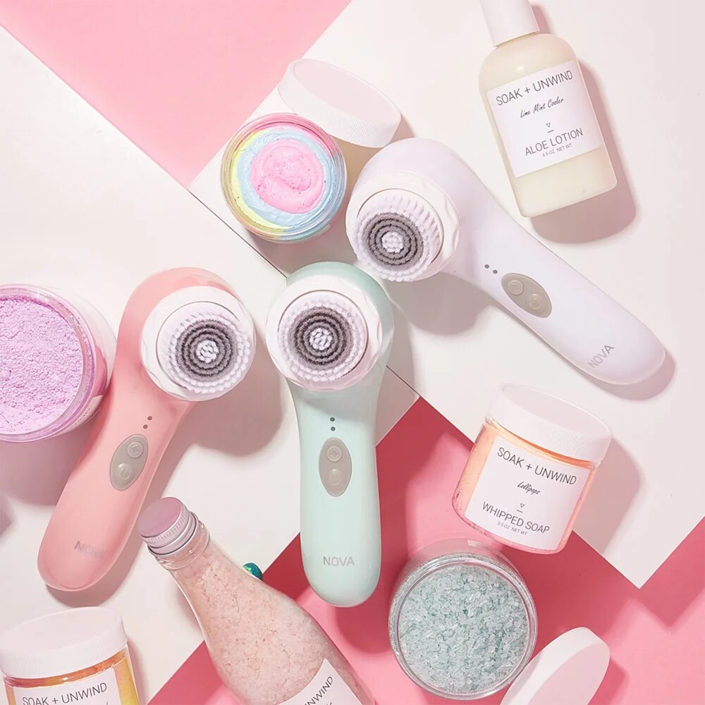 Rechargeable Antimicrobial  Cleansing Brush