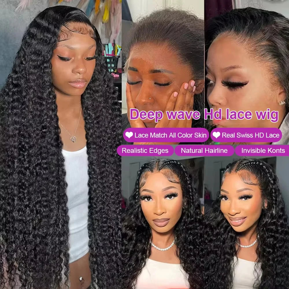 Brazilian 300% High Density Loose Deep Wave | 13x4 HD Lace Frontal Human Hair