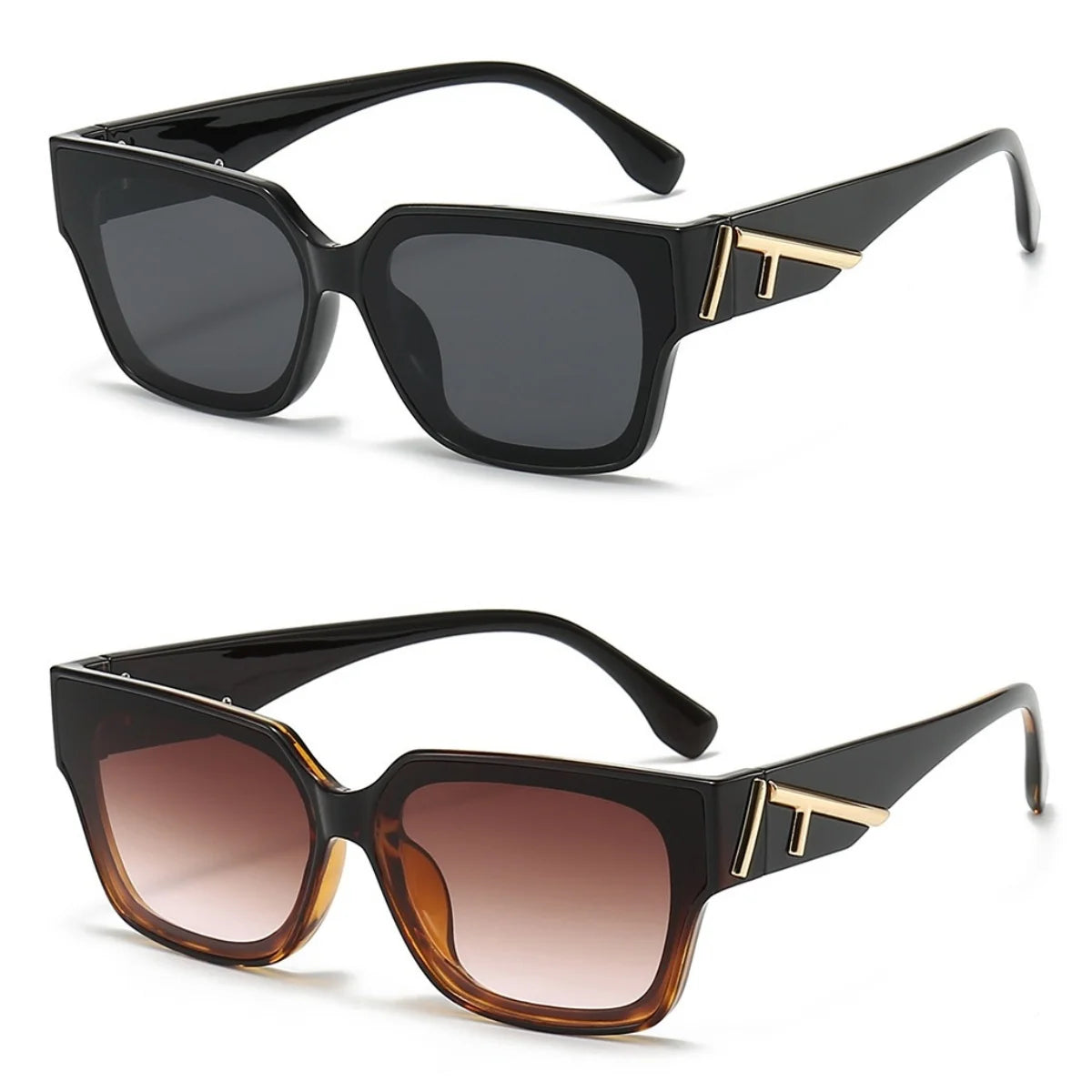 Unisex  Square frame colored sunglasses