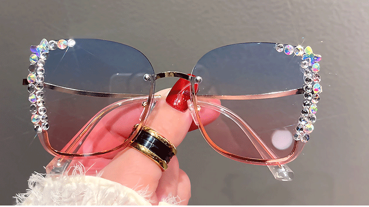 Diamond slim face high-grade sunglasses
