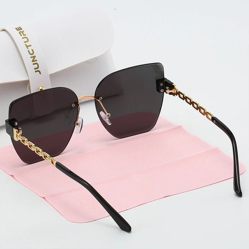 Borderless Cat Eye Sun Glasses