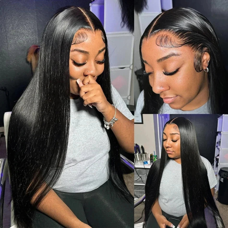 250 Density | 13x6 Bone Straight | Brazilian 13x4 360 Full Lace Front Wig