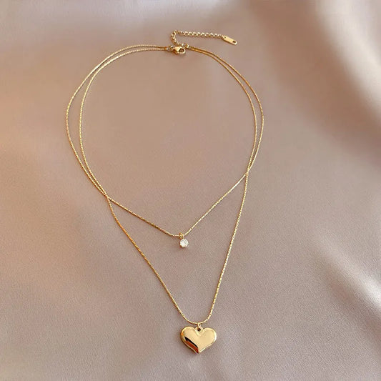 Double Layer  Exquisite Pendant