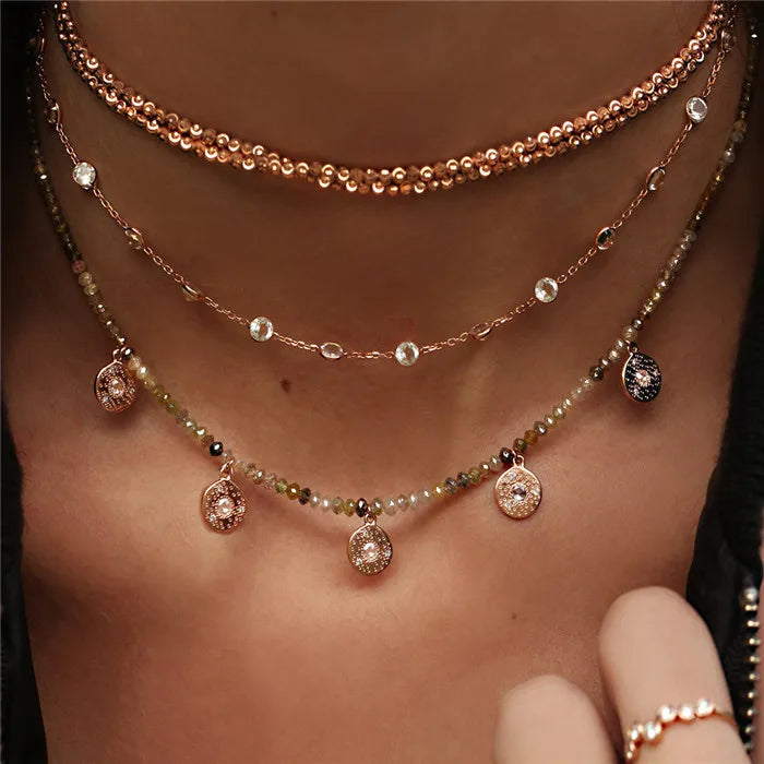 Boho Multi-element Crystal Necklaces