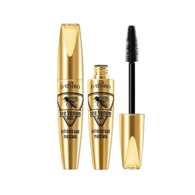 Black Silk Fiber 5D Waterproof Mascara Lengthens Eyelashes Extension
