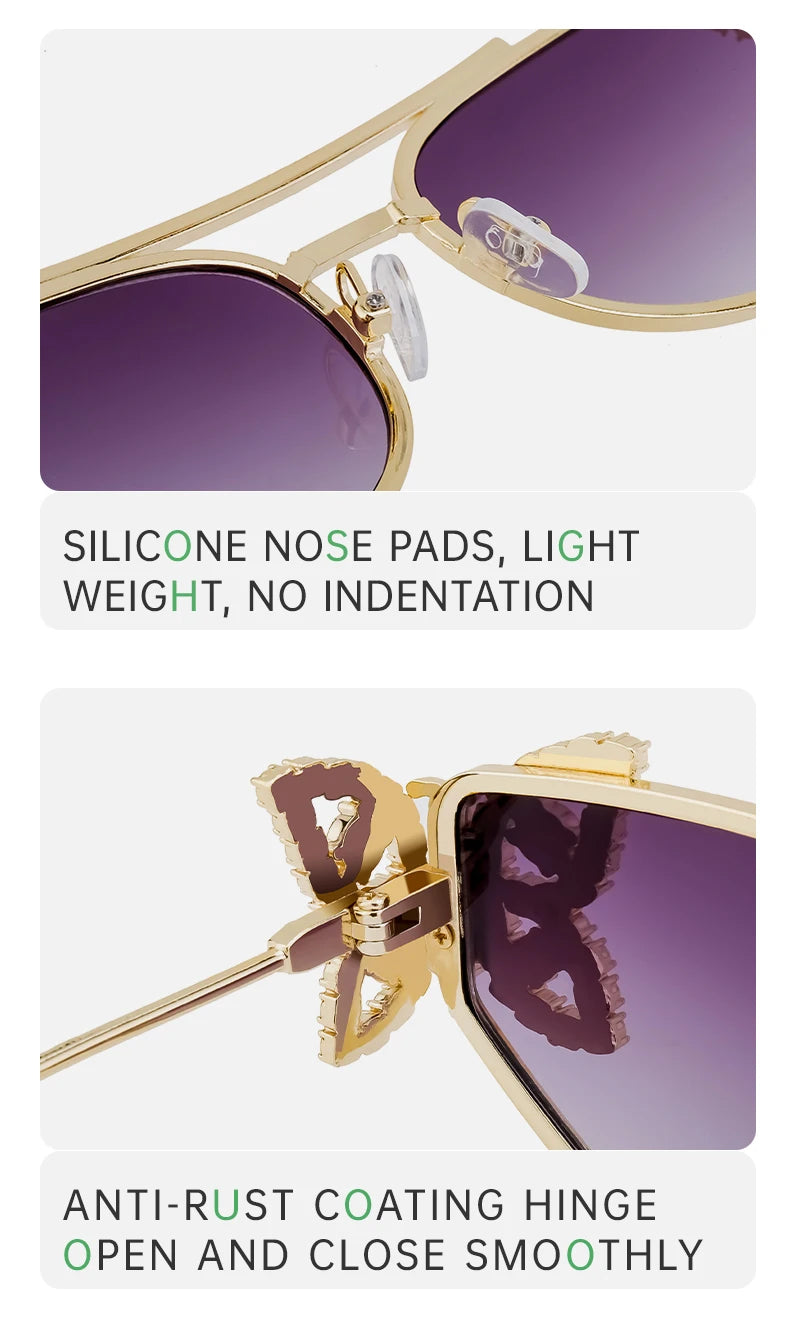 Cat Eye Rhinestone Eyewear-UV400