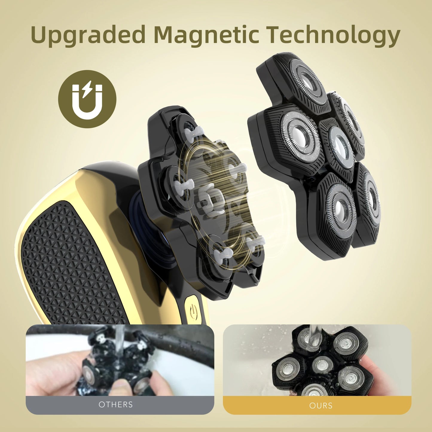 6D Floating Multifunctional Rechargeable Shaving Machine