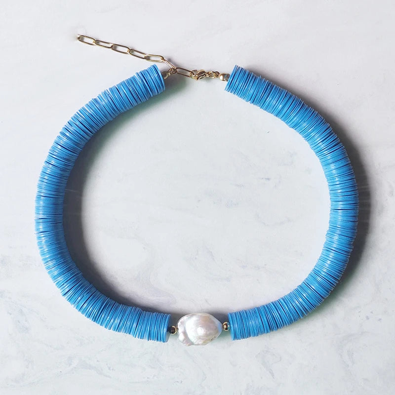 Natural Baroque Pearl Pendant Necklace