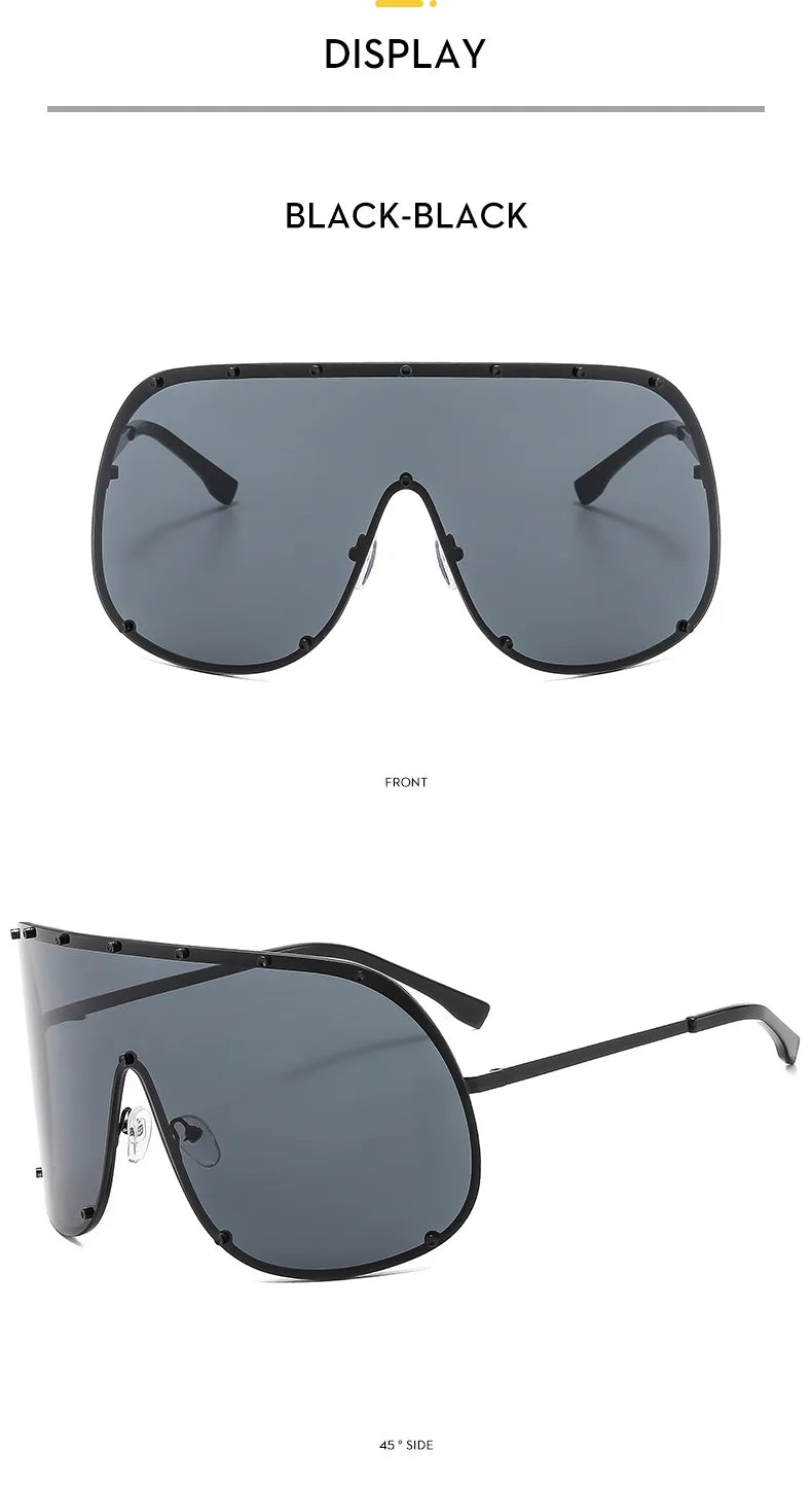 Celebrity Style High-End Brown Anti-Uv Sunglasses