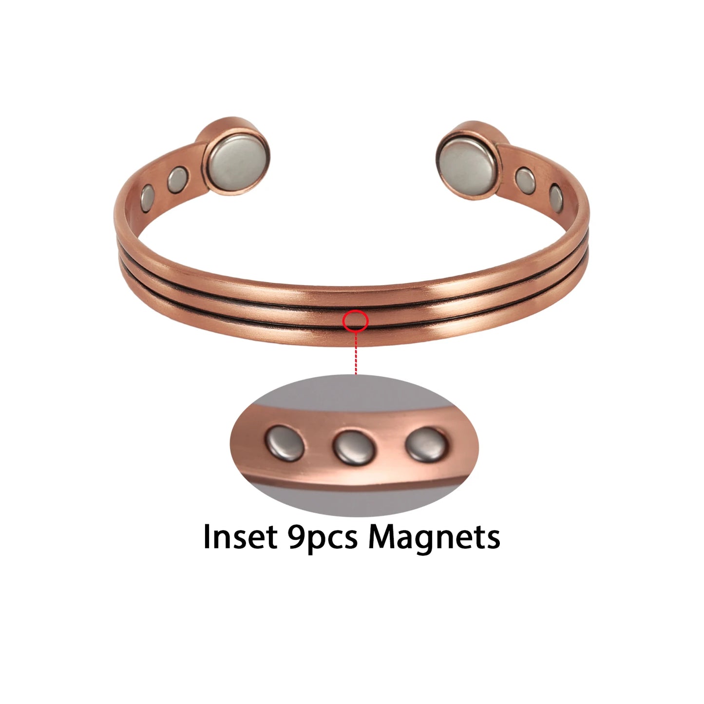 Unisex Pure Copper Bracelet  Adjustable