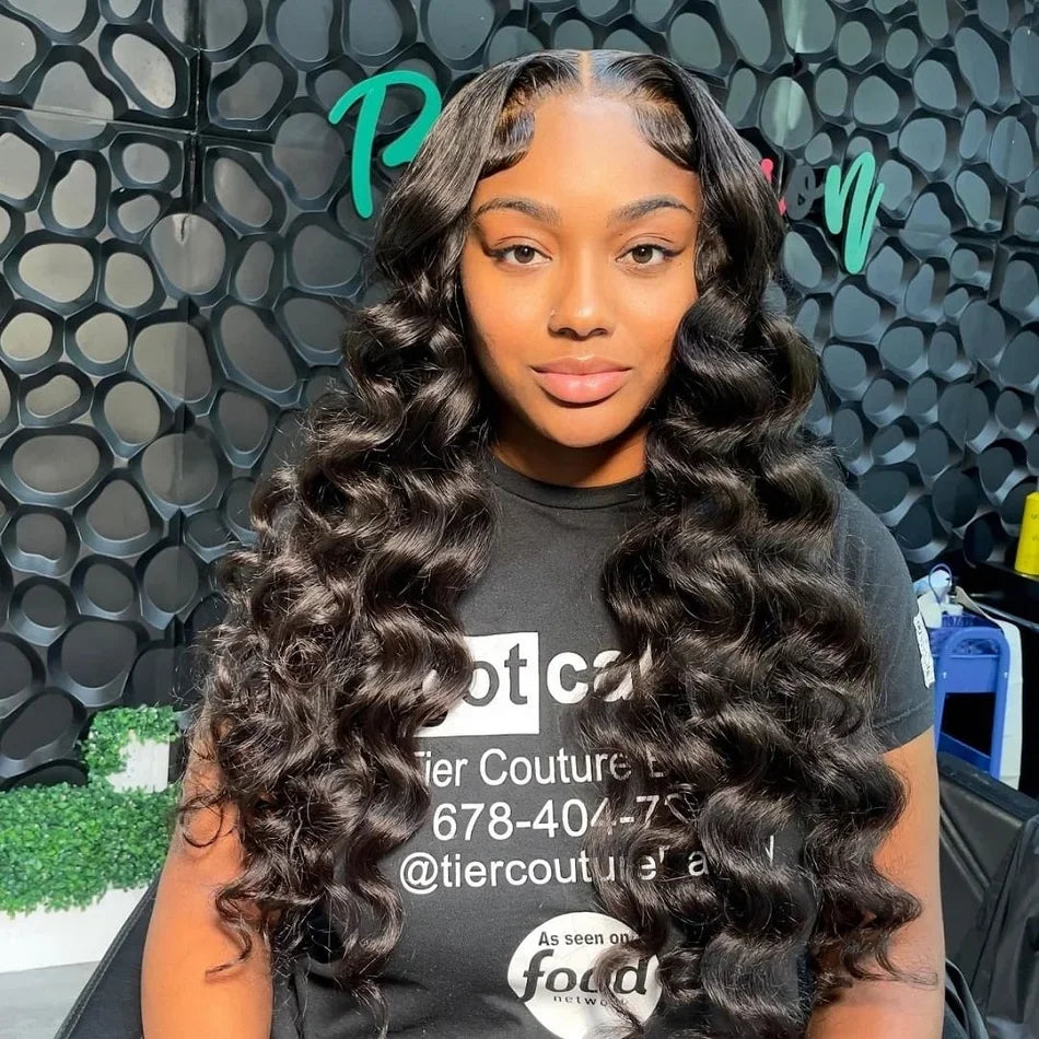 13x6 Loose Lace Front Human Hair Wigs | 250% Transparent 30, 40 Inch