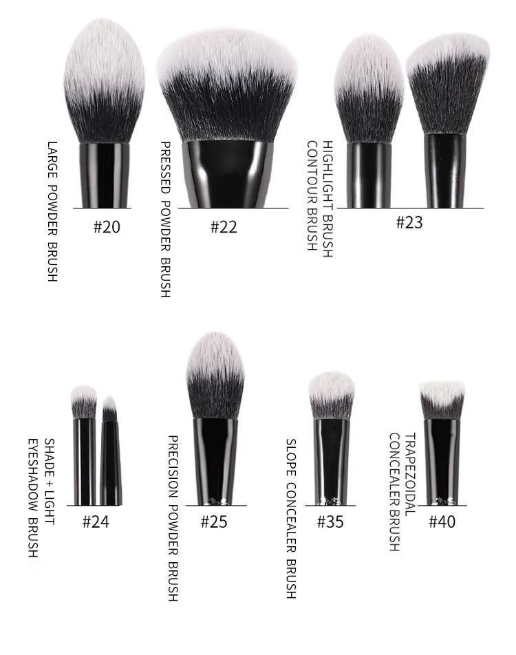 Makeup Brush Set & Kit Foundation Blush |Highlight | Concealer | Powder Sculpting Eyeshadow