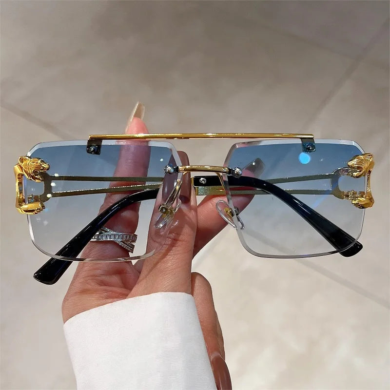 Double Bridge Gradient UV400 Sunglasses