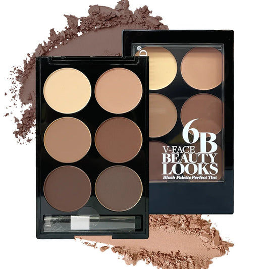 6 Colors Highlight Contouring Powder Palette