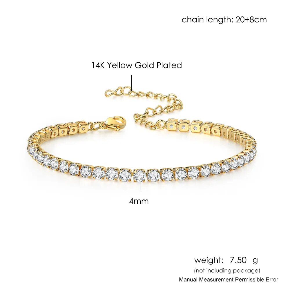 Zircon Luxury Iced Out Crystal Gold
