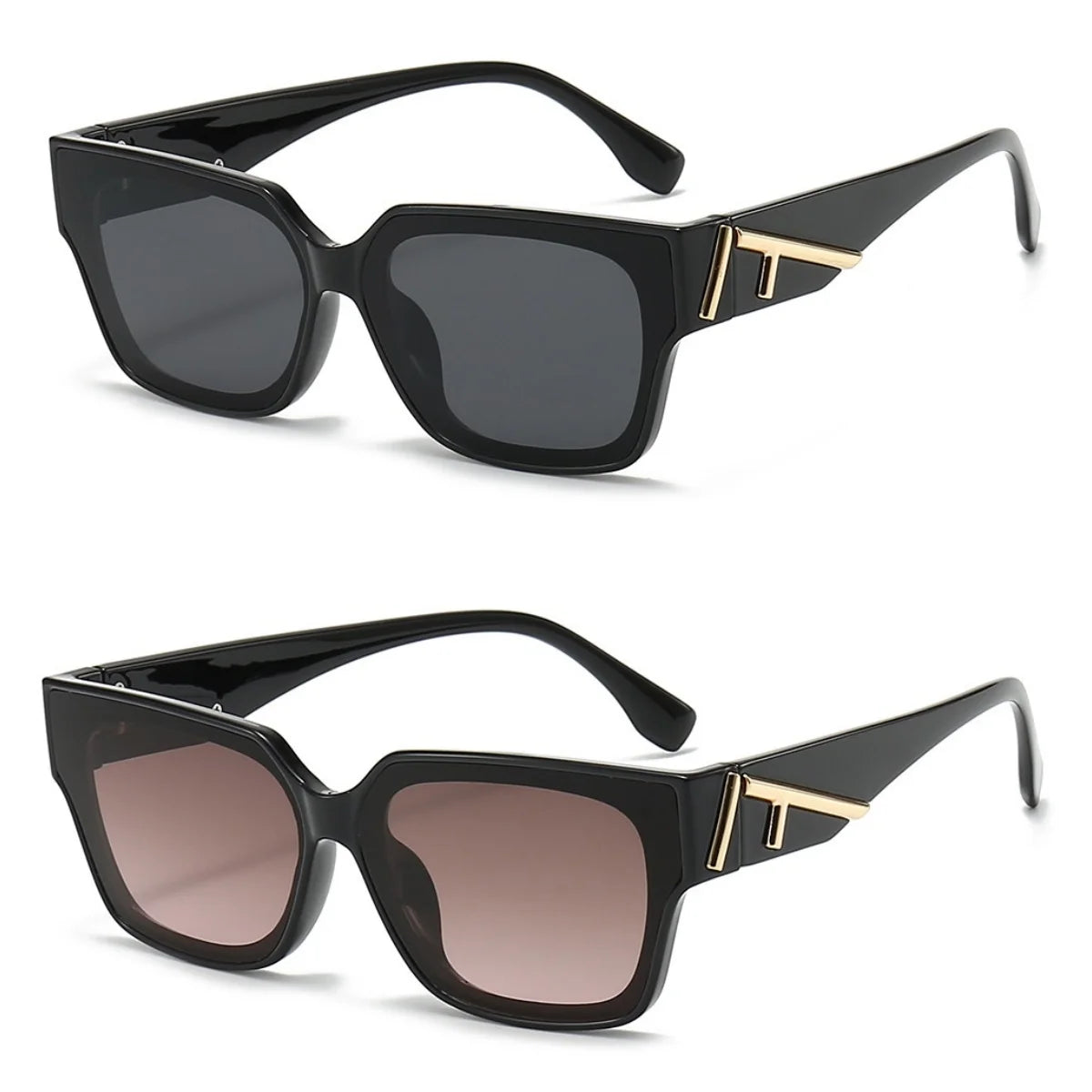 Unisex  Square frame colored sunglasses