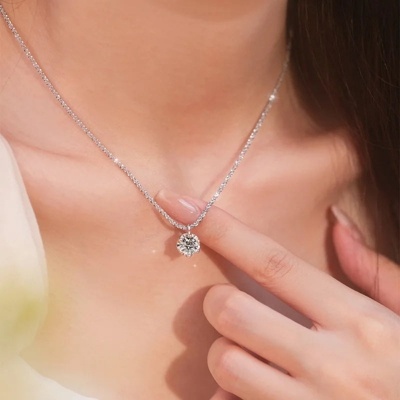 TEN CARATS s925 Sterling Silver Crown Necklace