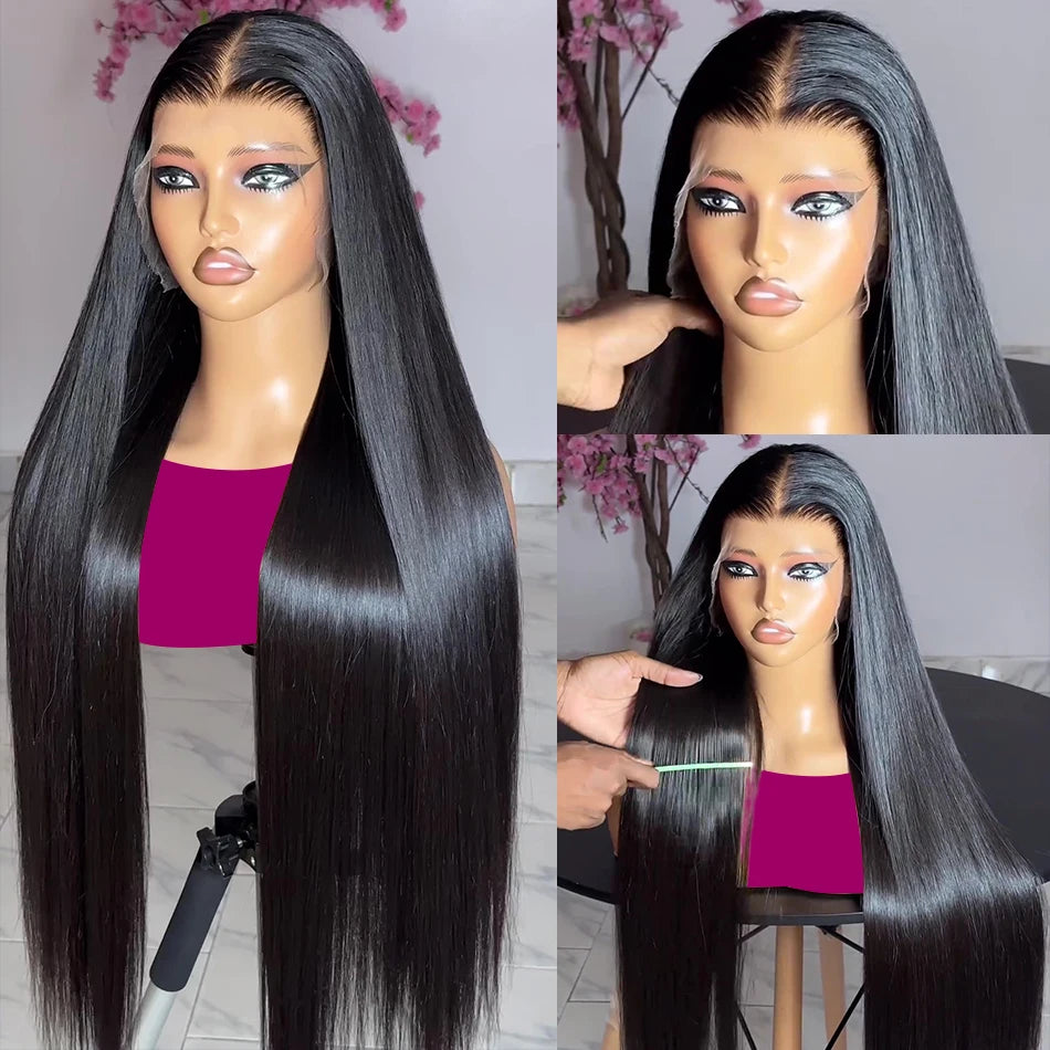 13x6 Straight Lace Front| 4x4, 5X5 Closure Wig Pre Plucked