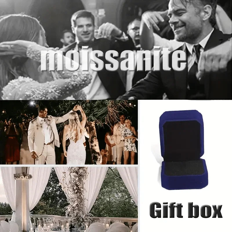 18k Gold S925 Sterling Silver 2.5CT Oval Moissanite Ring Fine Jewelry