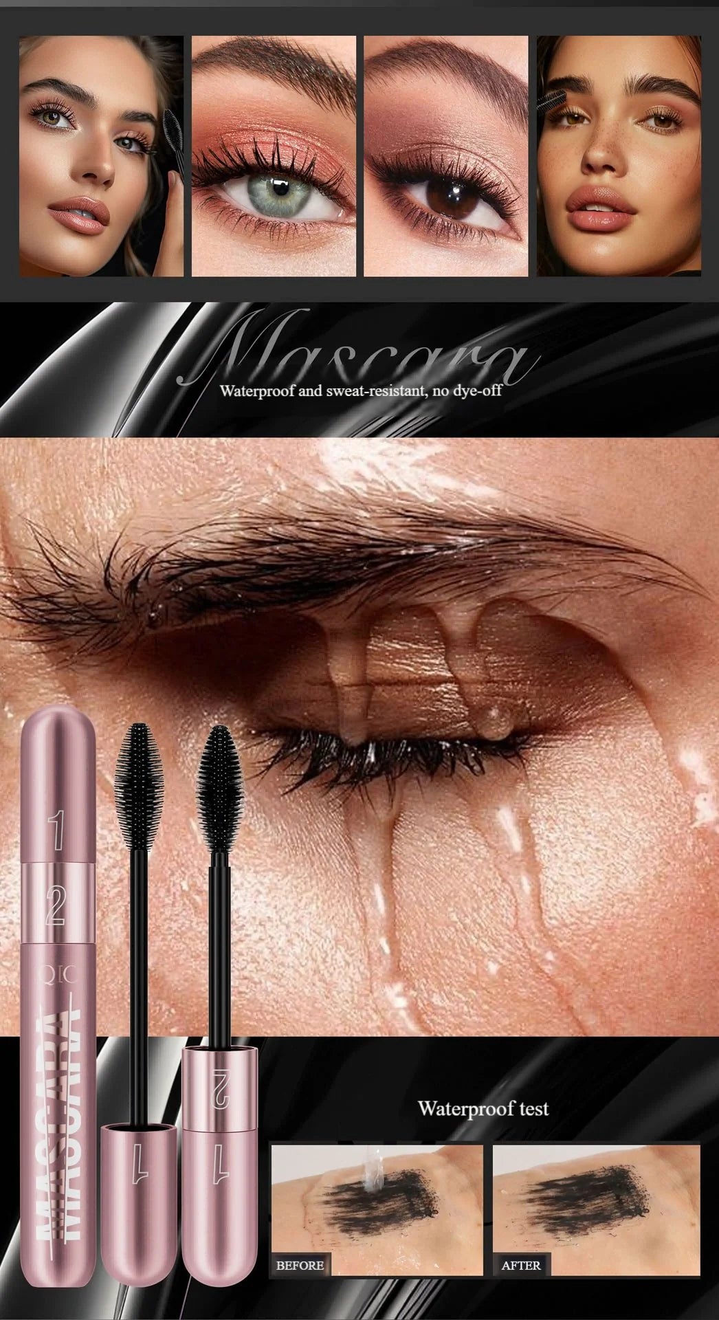New rose gold double-effect mascara