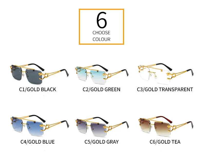 Double Bridge Gradient UV400 Sunglasses