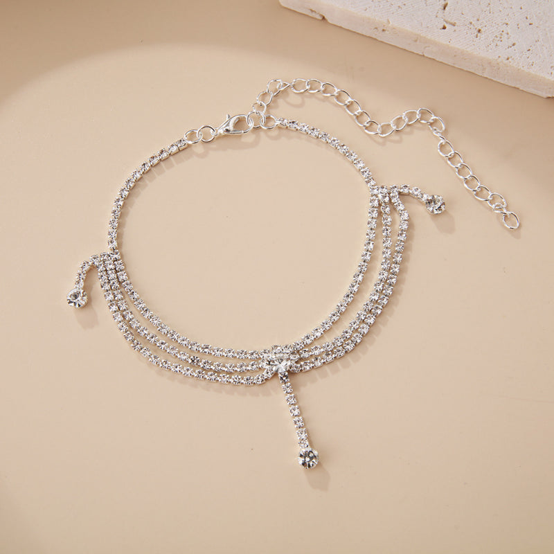 Cubic Zirconia Ankle Beach Foot Jewelry