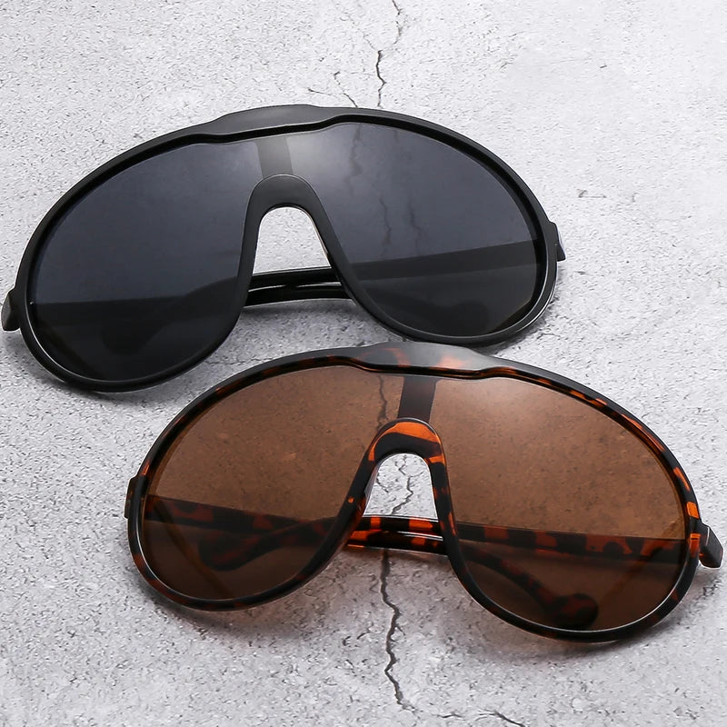 Trendy Oversized Pilot Sunglasses